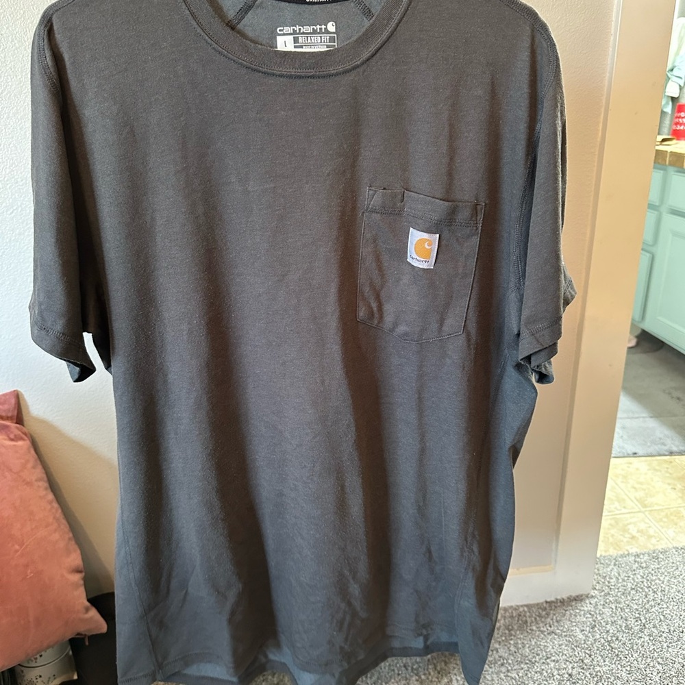 Carhartt Force Relaxed Fit Dark Gray Shirt L
